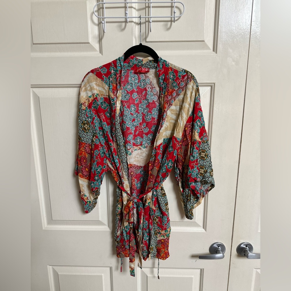 NATORI collage Happi Coat bohemian Kimono